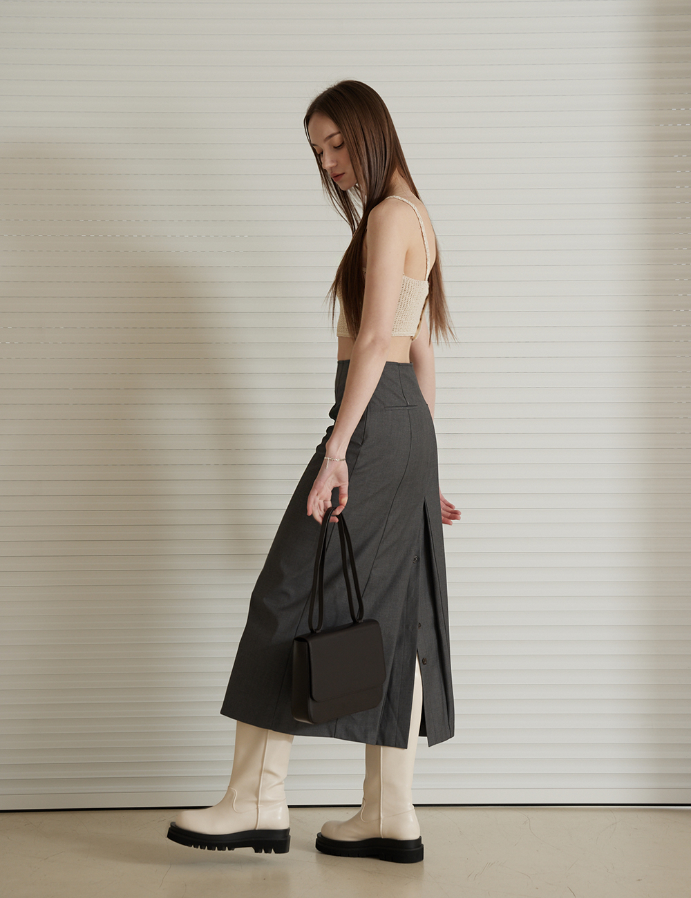 [메종246]ROE MEDIUM BAG-CHOCO [W CONCEPT]